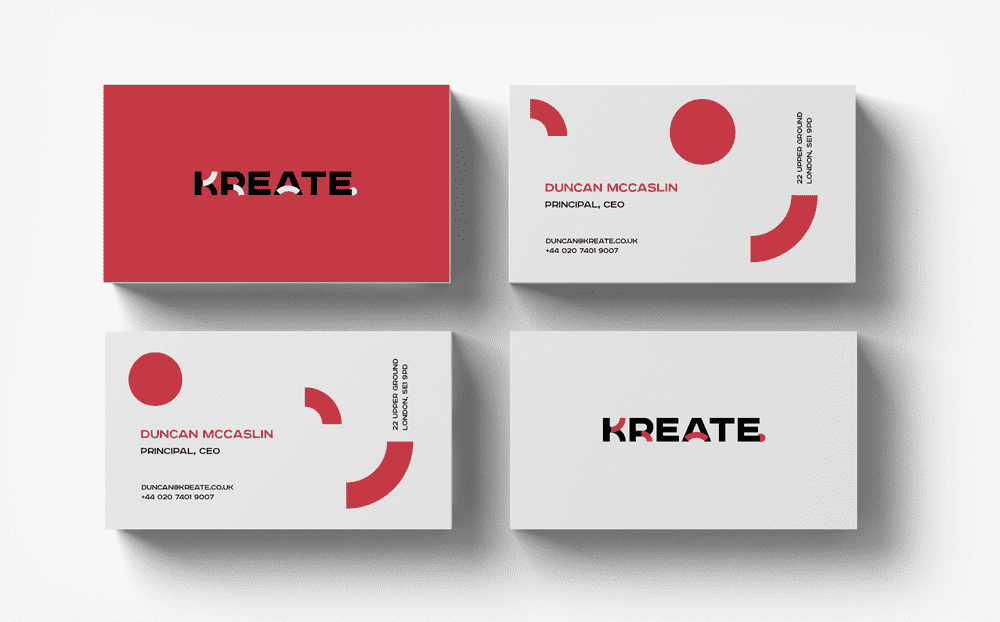 Le branding de Kreate est une des bonnes id&eacute;es de branding pr&eacute;sent&eacute;es dans cet article