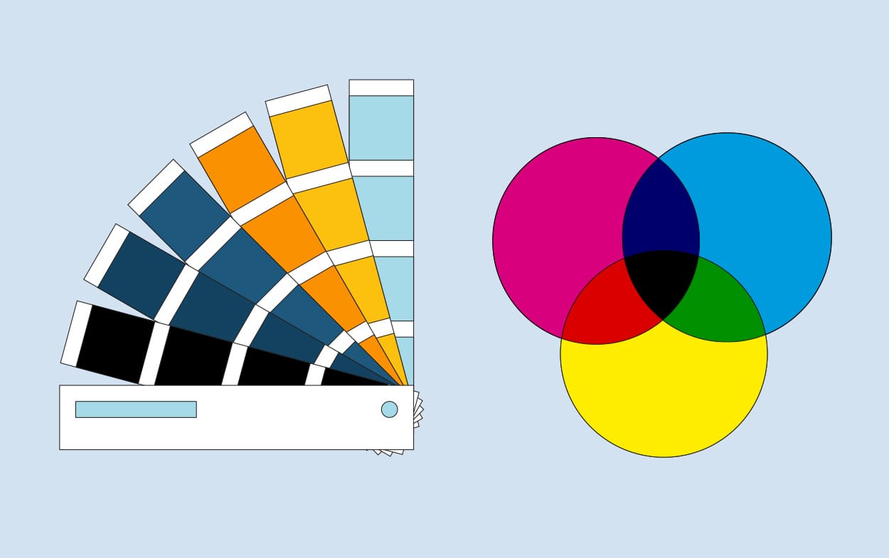Couleurs Pantone vs. impression CMJN