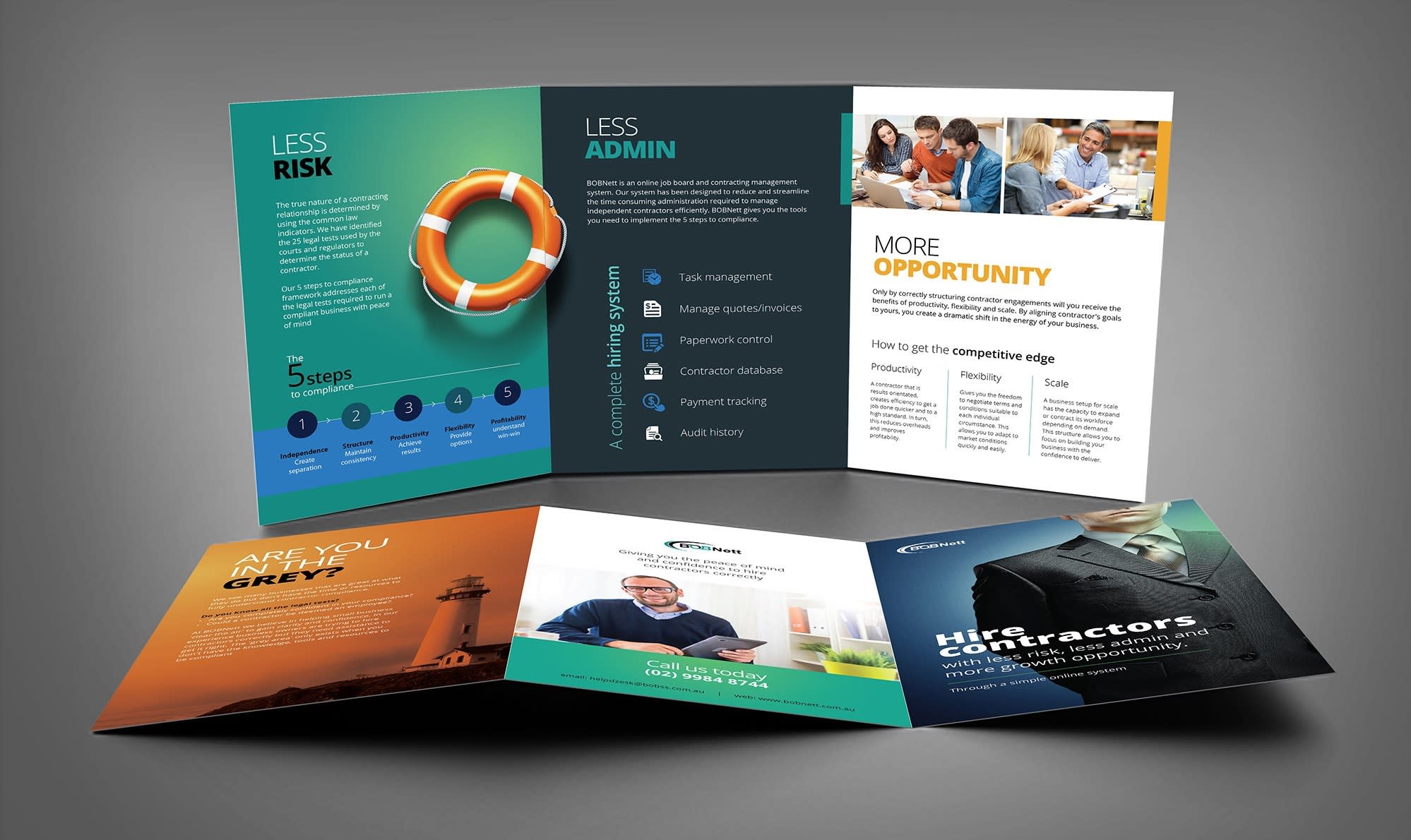 bright and professional brochure design