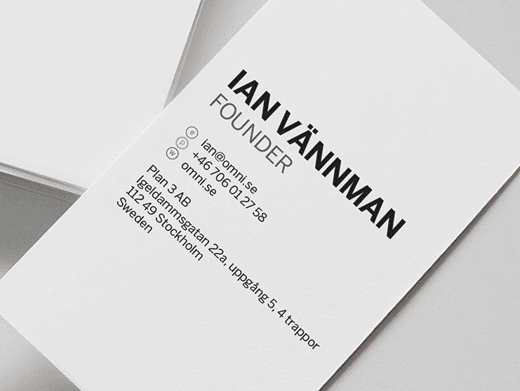 Omni business card design