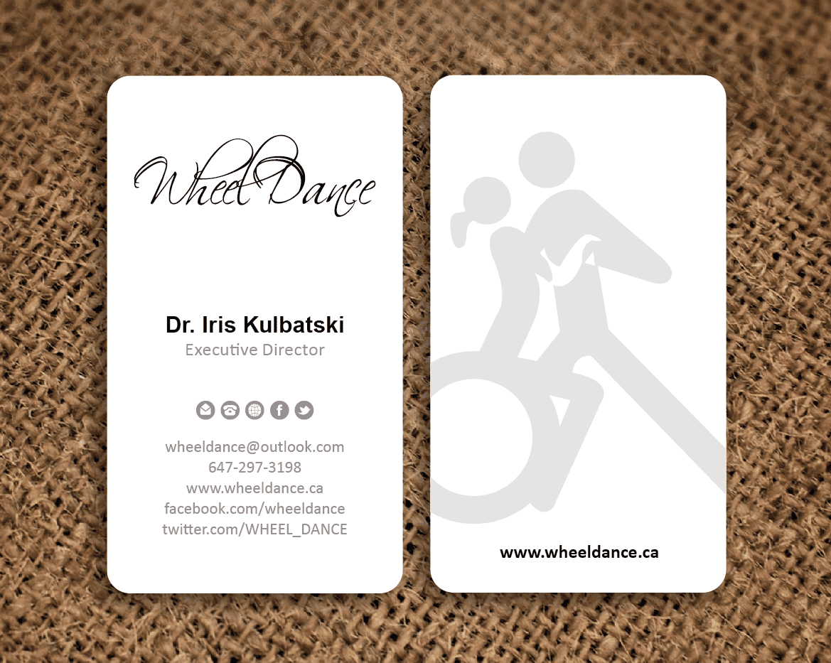 Wheel Dance business card design