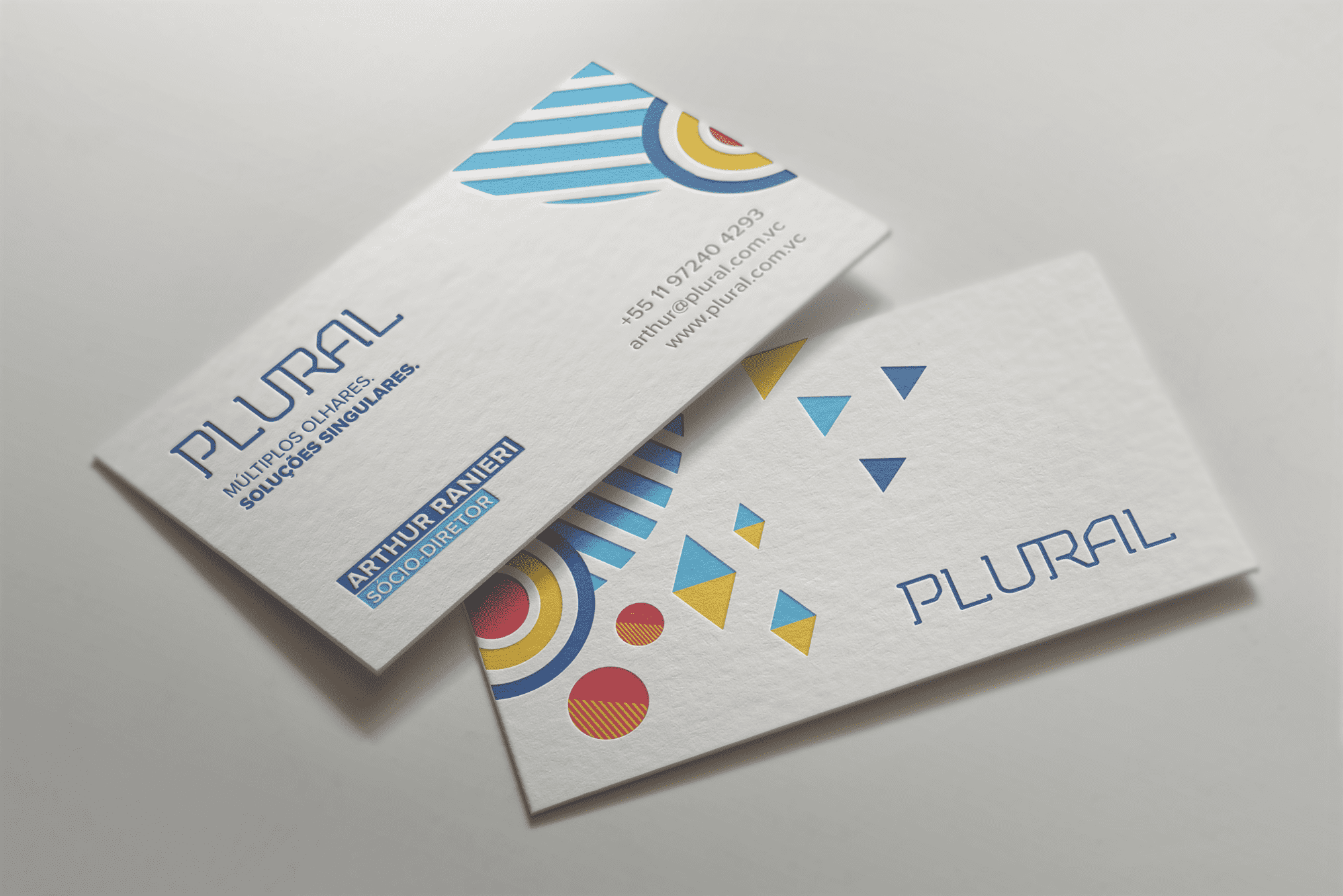 geometric business card design