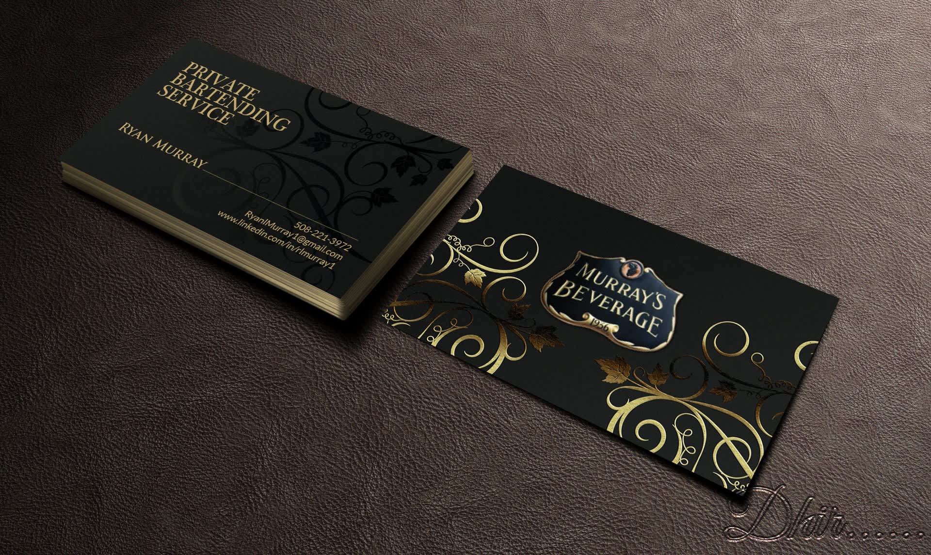 Murray&rsquo;s Beverage business card design
