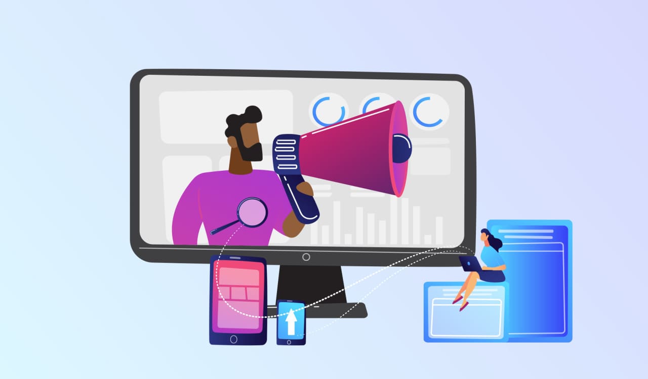 digital marketing illustration