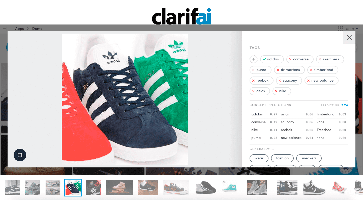 Clarifai image recognition