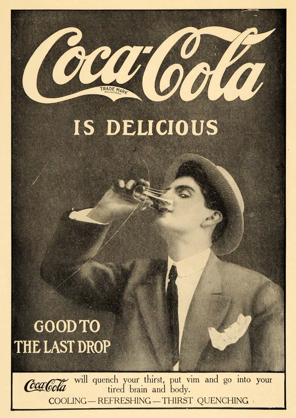Publicit&eacute; Coca-Cola des ann&eacute;es 1920
