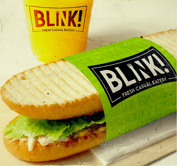 Branding de marque alimentaire : logo de Blink!