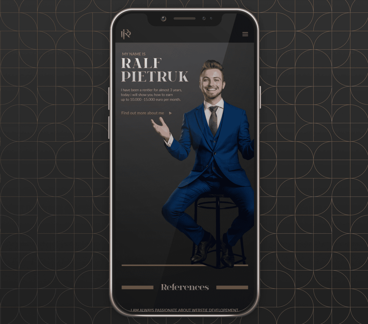 Branding personnel sur l'&eacute;cran d'une application mobile