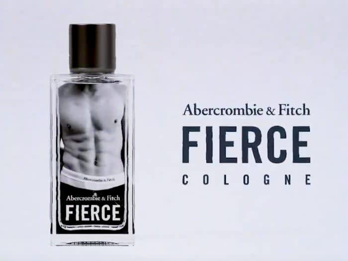 Publicit&eacute; montrant une bouteille d'Abercrombie Fierce