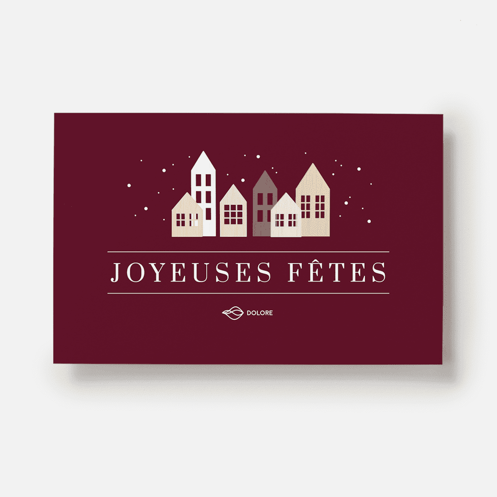 Une carte de vœux toute simple pour vos clients