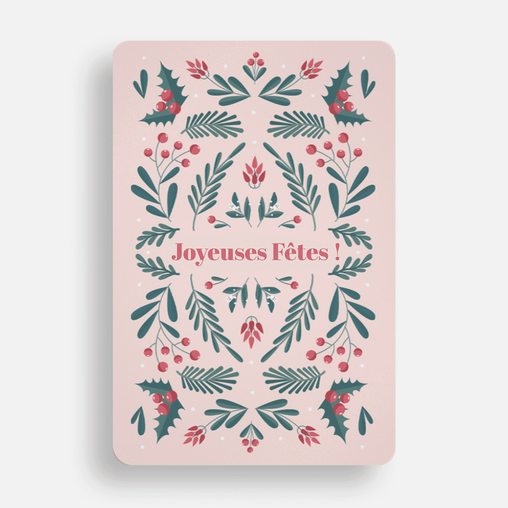 Carte de vœux respectueuse de l’environnement pour 2024.